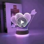 3D LED světlo Heart Light – video