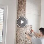 Trojrozměrné tapety s imitací kamene (10 ks.) – video