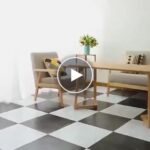 Samolepící PVC dlaždice na podlahu (5 kusů) – video