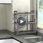 Chytrý vícevrstvý stojan na nádobí pro rychlé a efektivní sušení – video