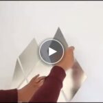 Zrcadlové samolepky na zeď (32 kusů) – video