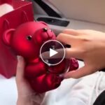 Náhrdelník HEARTS s rotujícím medvědem – video
