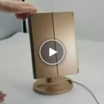 Kosmetické zrcátko s LED osvětlením – video