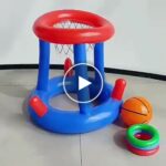 Nafukovací basketbalový koš do bazénu – video